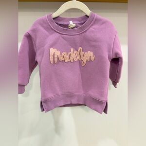 “Madelyn” Aplique Sweatshirt by Kid Tales